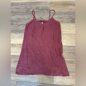 Athleta Burgundy Slip Chemise